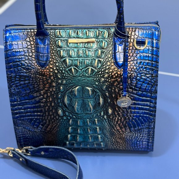 Brahmin Caroline Satchel Fortune Ombre- Used - Picture 2 of 11